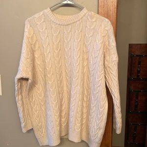 Nasty Gal collection off white sweater NWOT size small